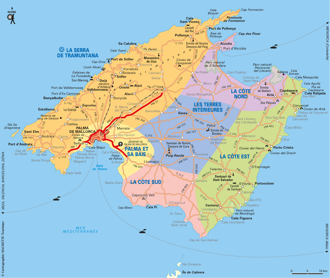 Carte Majorque