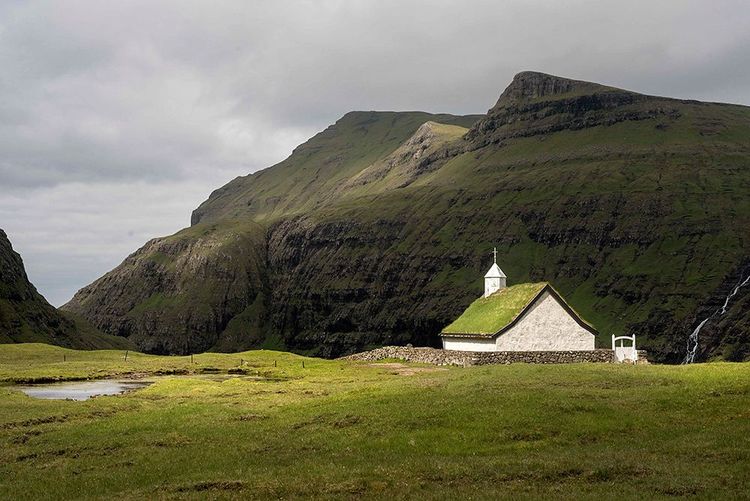 Îles Féroé Saksun Eglise