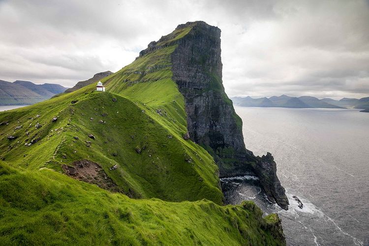 Îles Féroé Kalsoy Phare Kallur