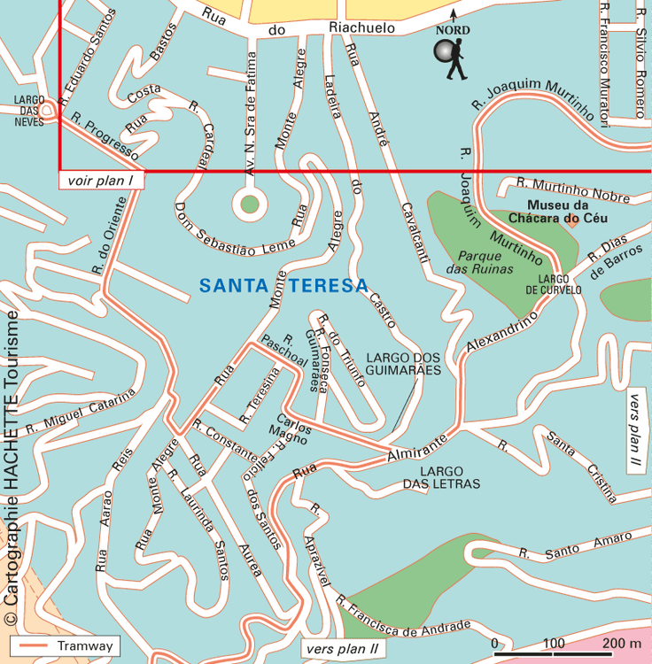 Carte Rio Santa Teresa - Plan Rio Santa Teresa