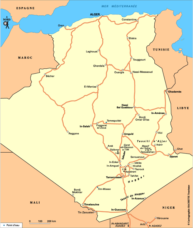 Carte Algérie - Plan Algérie