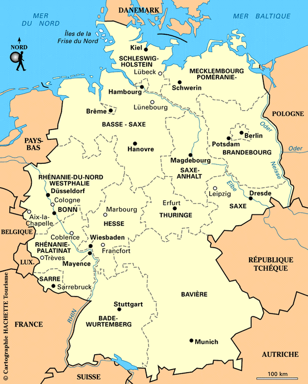Carte Allemagne - Plan Allemagne