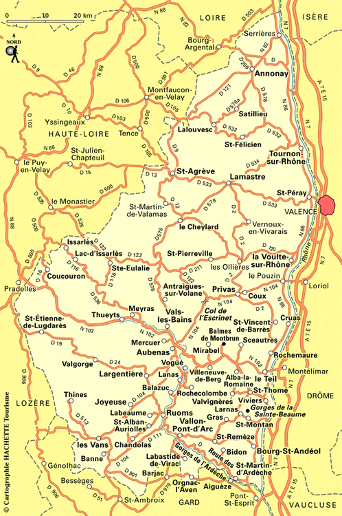 Carte Ardèche - Plan Ardèche