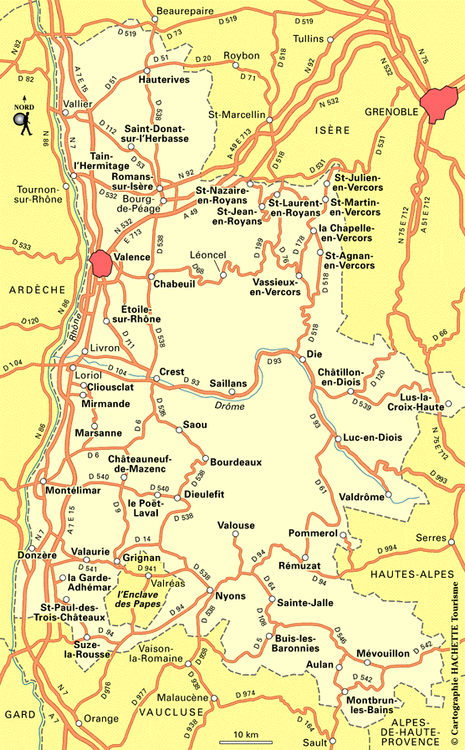 Carte Drôme - Plan Drôme