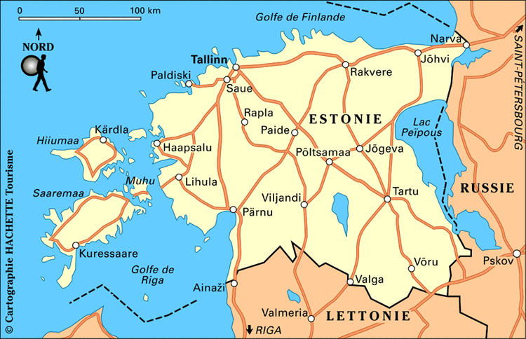 Carte Estonie - Plan Estonie