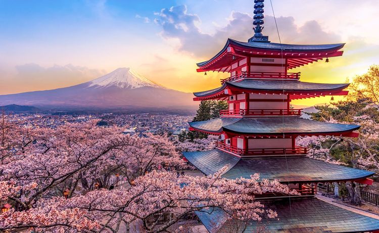 Japon Fujiyoshida Pagode Chureito