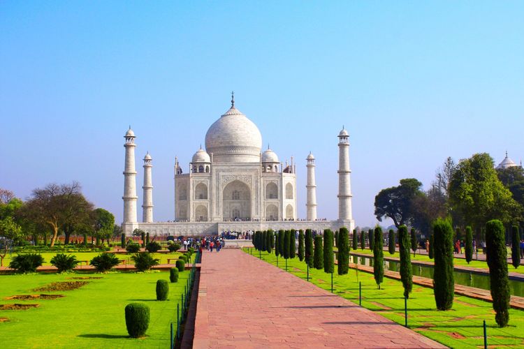 Jardins Taj Mahal Agra Inde