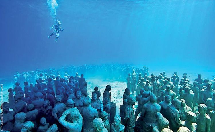 Sculptures de Jason de Caires Taylor, Isla Mujeres, Mexique