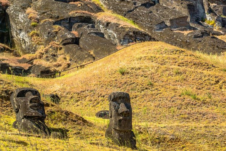 Île de Pâques Rano Raraku El Gigante