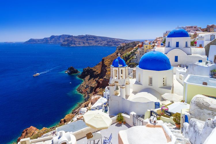Santorin et Mykonos : une taxe de 20 € pour les croisiéristes Grèce Santorin Oia