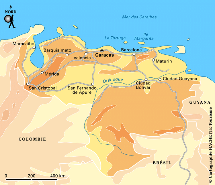 Carte Venezuela - Plan Venezuela