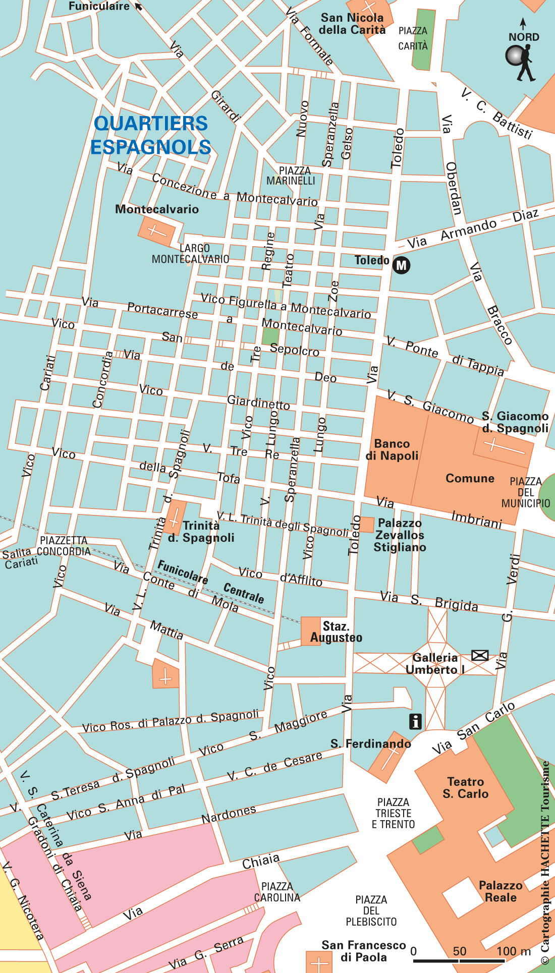 Naples Carte Quartiers espagnols