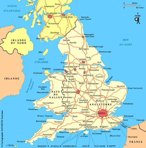 Carte Angleterre - Plan Angleterre