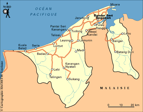 Carte Brunei - Plan Brunei