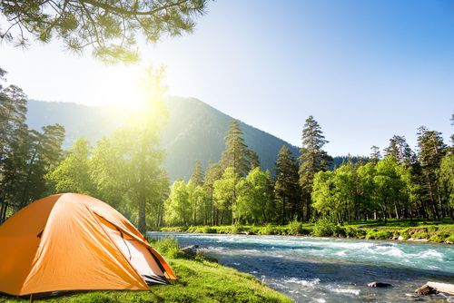 Camping à la montagne