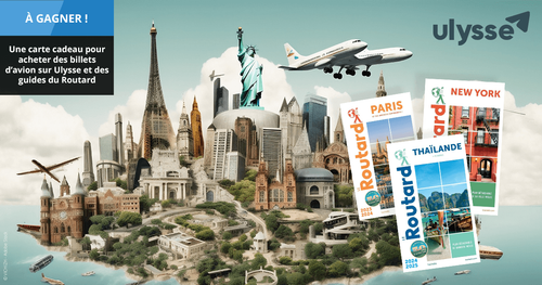 Gagnez une carte cadeau billets d'avion avec Ulysse et Le Routard