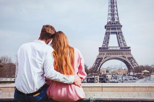 Couple Paris Romance