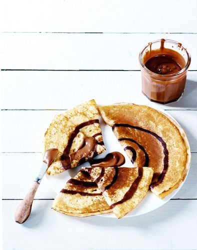 Crêpes "spirales" au chocolat