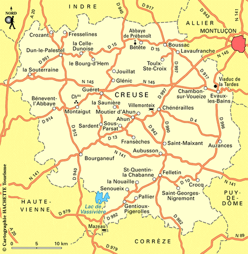 Carte Creuse - Plan Creuse