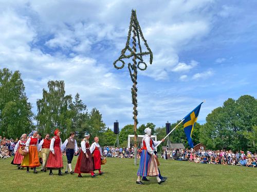 Danseurs en tenue traditionnelle
