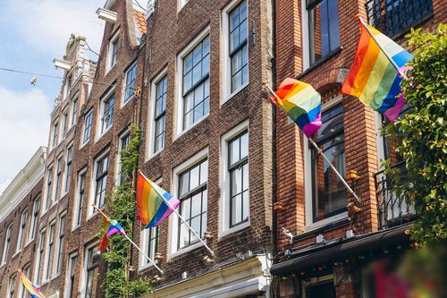 Drapeau arc-en-ciel - Amsterdam