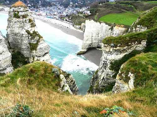 Étretat vue d'en haut