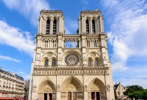 Façade de la Cathédrale Notre Dame de Paris
