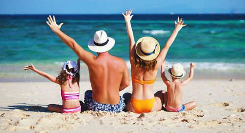 Famille en vacances