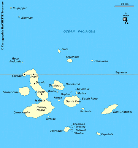 Carte Galapagos - Plan Galapagos