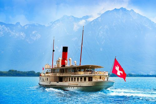 Geneve Lake Leman steamer ship