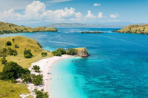Indonésie Komodo Island Pink beach