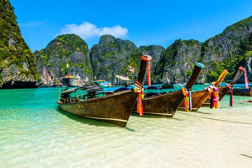 Long tail boat Thaïlande Transports