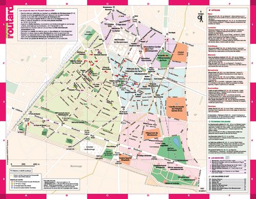 Un plan gratuit du 14e arrondissement réalisé par le Routard