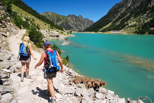 Randonnée le long du lac de Gaube