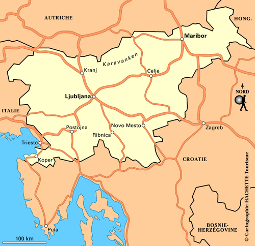 Carte Slovénie - Plan Slovénie