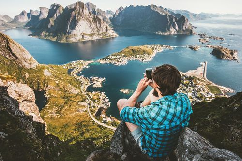 Smartphone en voyage