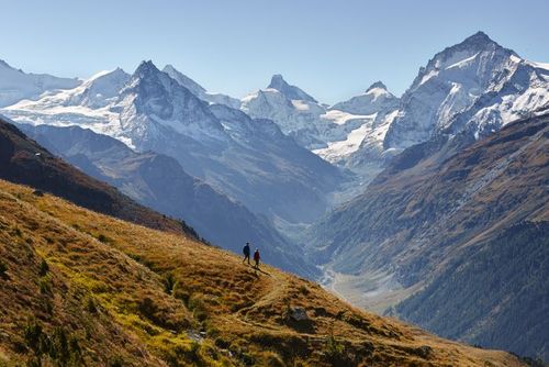 Suisse Valais Val d'Anniviers Au dessus de Saint-Luc