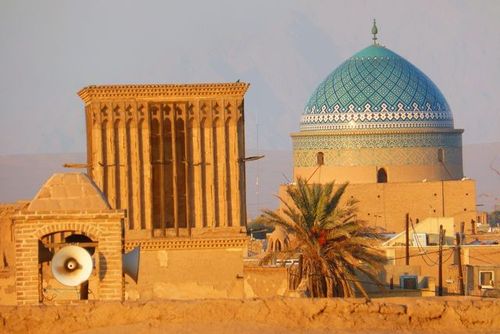 Sur les toits de Yazd