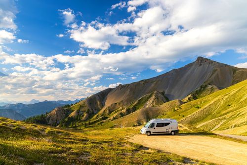 Van dans les Alpes