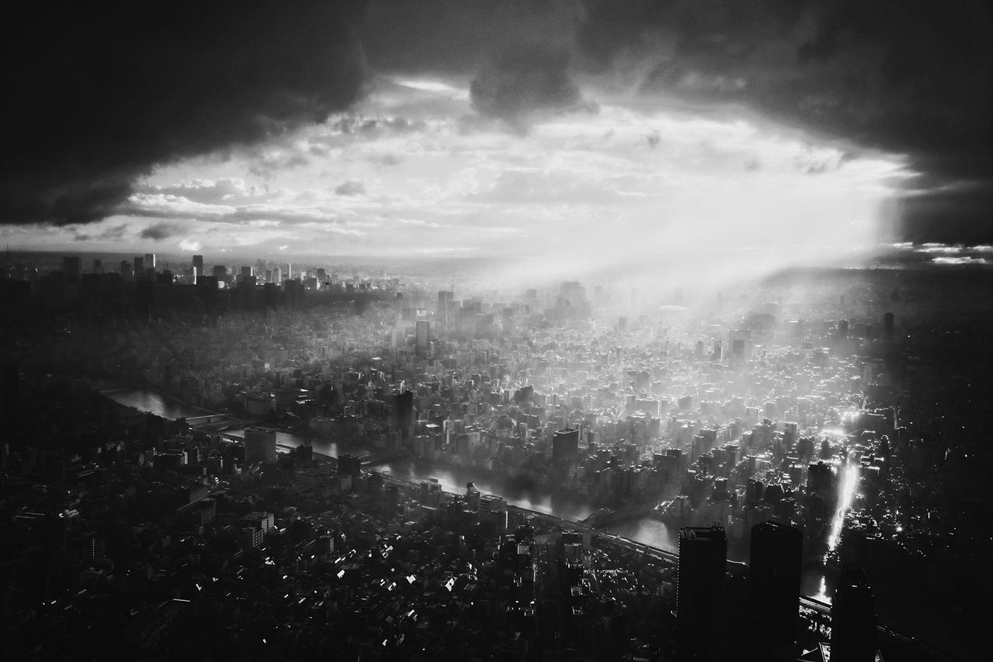 Japon Tokyo Après un typhon