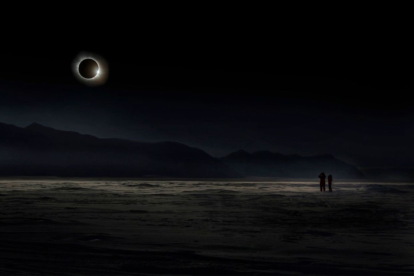 total solar eclipse in Svalbard on March 20, 2015