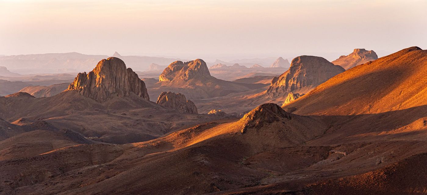 Paysage du Hoggar dans le désert du Sahara - Algérie