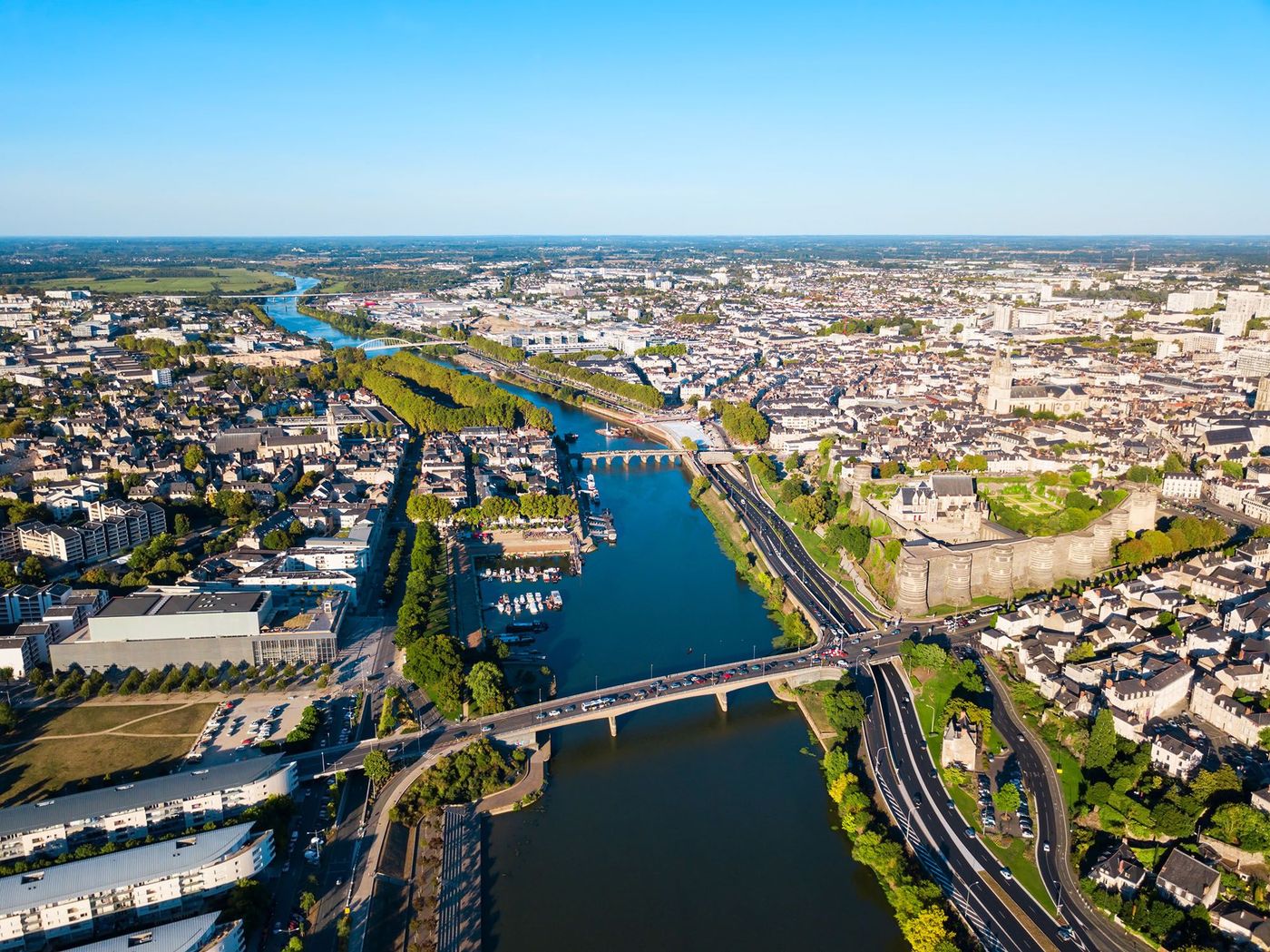 Vue panoramique d'Angers - Pays de la Loire