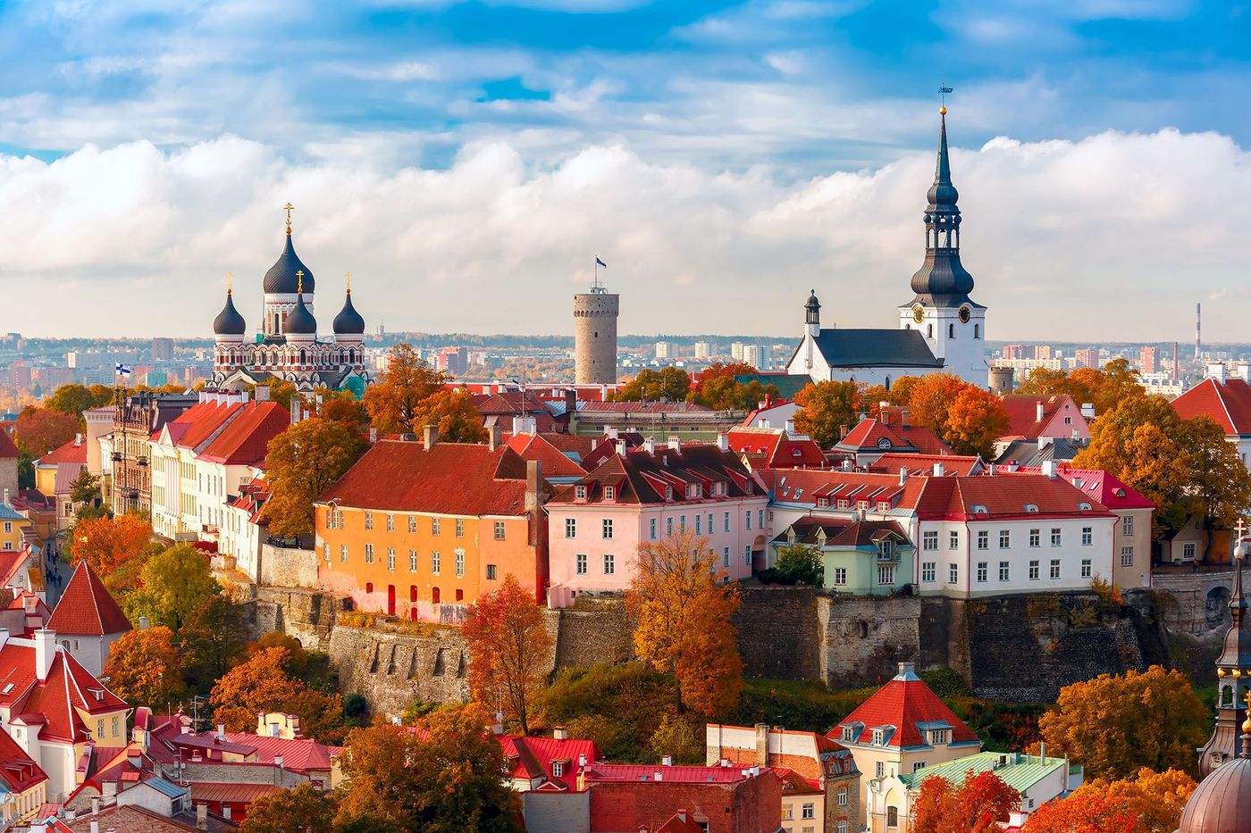 Vue sur la vieille ville de Tallinn - Estonie