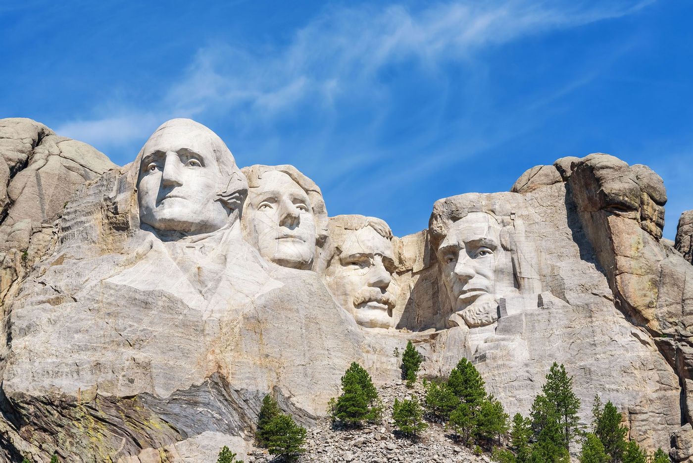 Sculpture présidentielle au mémorial national du mont Rushmore - États-Unis