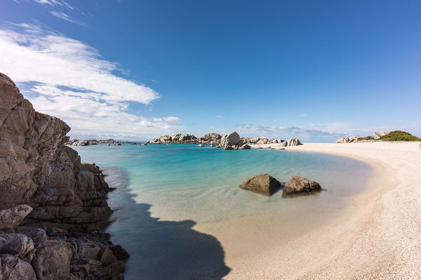 Plage sur l'île Cavallo - Corse du Sud