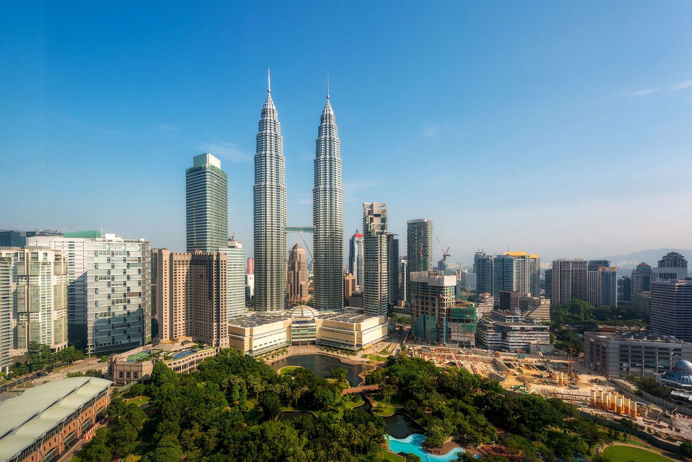 Skyline de la capitale malaisienne - Kuala Lumpur (Malaisie)