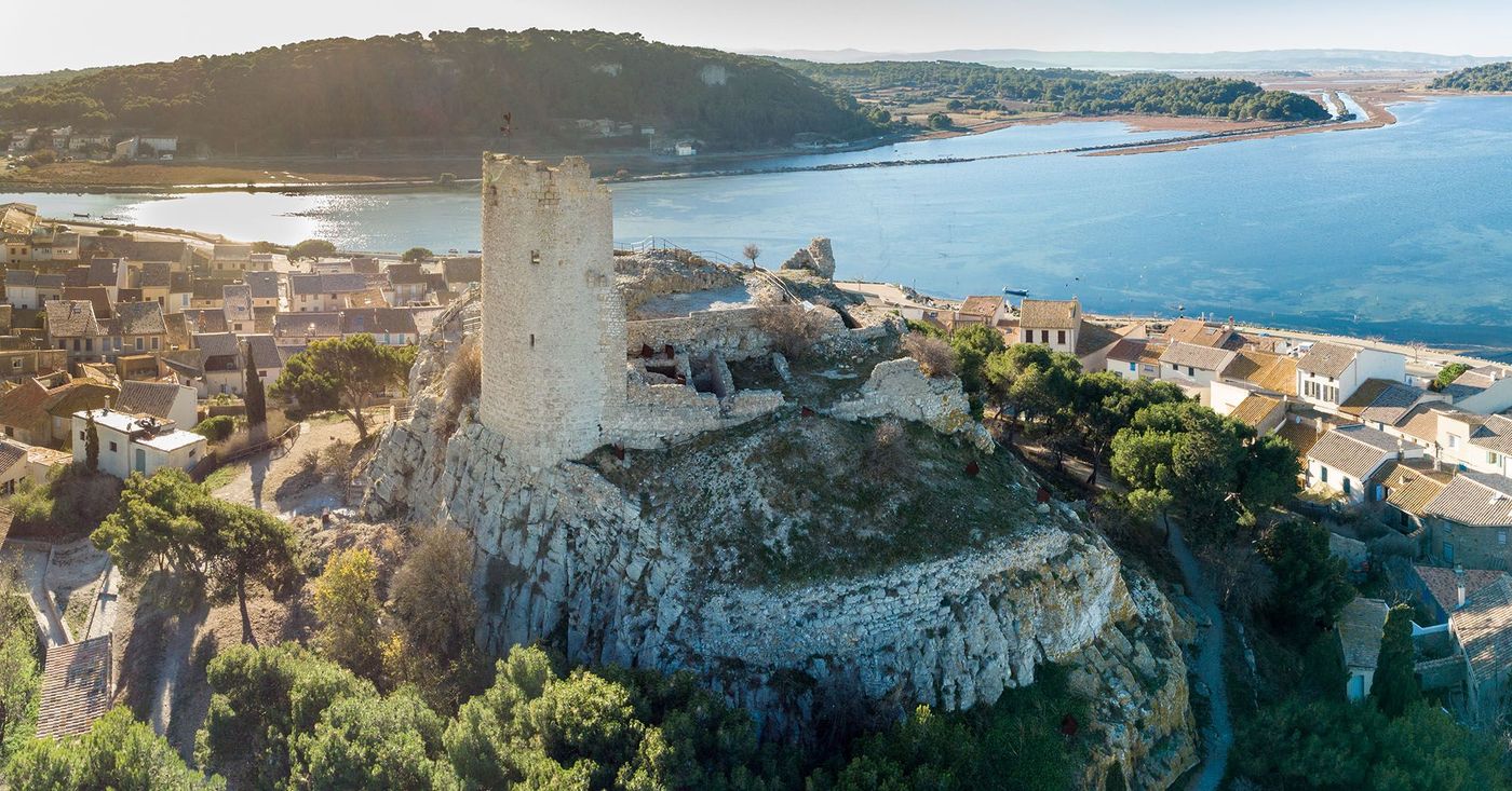 La Tour Barberousse à Gruissan dans l'Aude - Languedoc-Roussillon (France)
