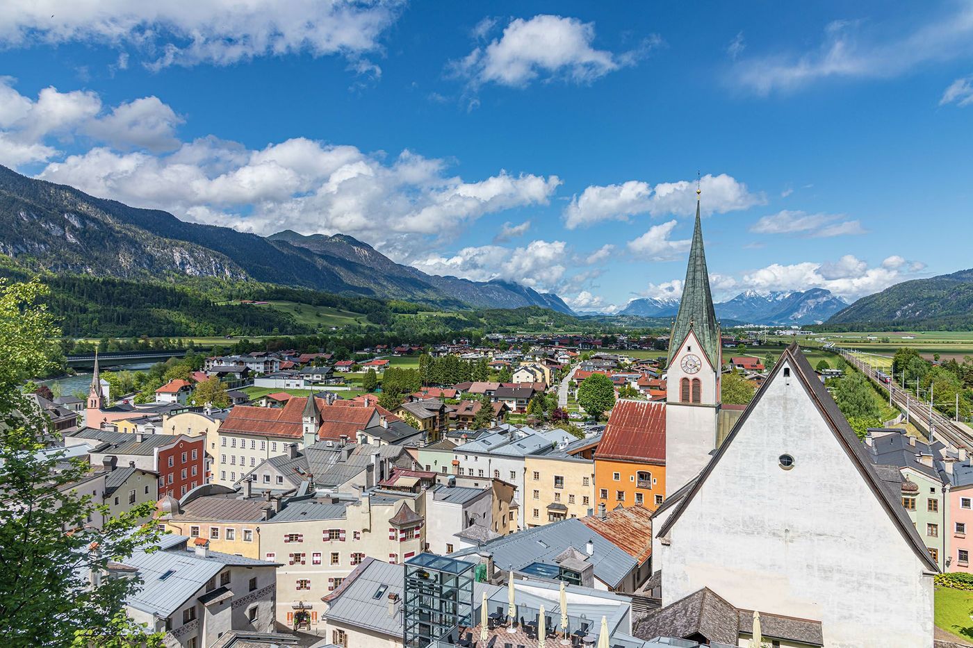 Vue de la vieille ville de Rattenberg - Tyrol (Autriche)