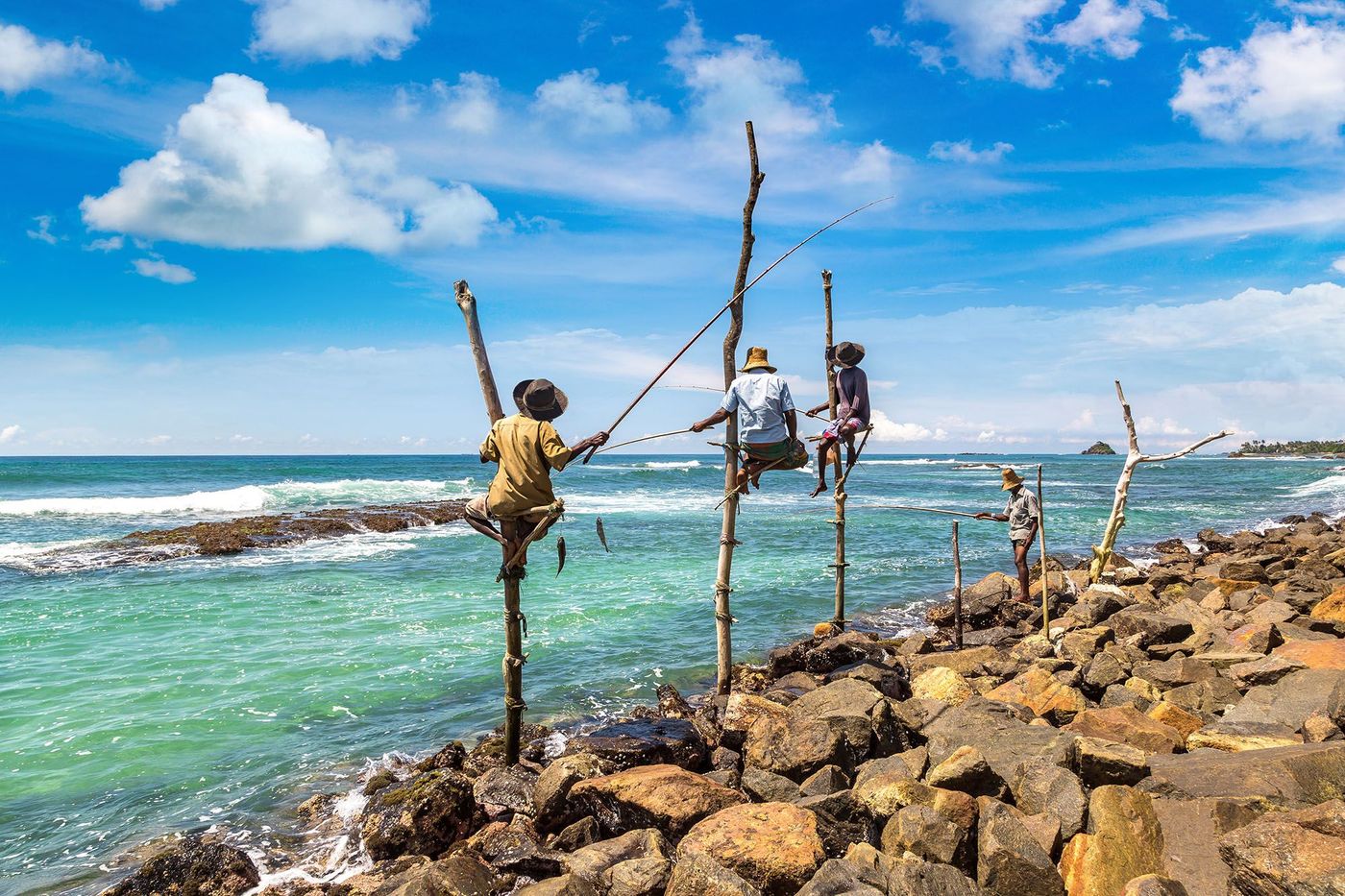 Pêcheurs locaux au Sri Lanka